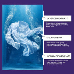 Laundry Detergent Gently Cleans Clothes Decontamination Long-Lasting Fragrance Cleaning Laundry Bubble Paper