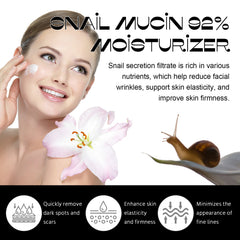 Snail Mucin 92% Moisturizer, Moisturizing And Smoothing Facial Wrinkles Firming And Elastic Skin Care Cream