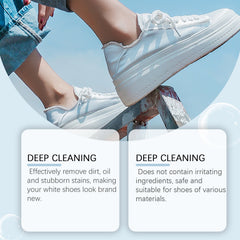 Shoe Decontamination Cleaning Cream Gentle Cleaning Effective Stain Removal Multi-Functional Shoe Cleaning Cream