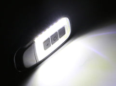 Mini LED Flashlight USB Rechargeable COBTorch 3 Modes Pocket White+Red Lighting