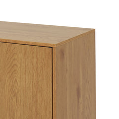 Side panel buffet cabinet with storage room, 47.2 "natural wood color kitchen cabinet with 3 drawers and 2 doors