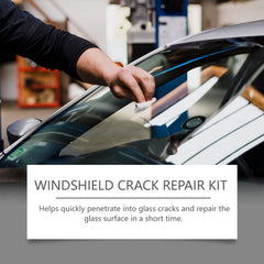 Windshield Nano Repair Solution Set Automotive Glass Crack Repair Clear Vision Adhesive Solution