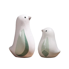 Home decoration small accessories Nordic creative cute ceramic bird ornaments Home living room Wine cabinet Room decoration
