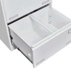 Horizontal file cabinet, 2 drawers, white file cabinet with lock, metal file cabinet with lock, 3 drawers, legal office cabinet