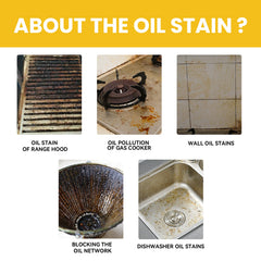 Oil Cleaning Agent, Kitchen Heavy Oil Cleaning Range Hood Oil Household Cleaning Decontamination Clean
