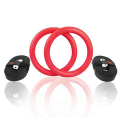 2Pcs High Quality Heavy Duty ABS Plastic 28mm Exercise Fitness Gymnastic Rings With Foam Handle Gym Exercise Crossfit Pull Ups A