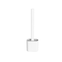 Creative Wall-Mounted Cracked Soft Glue Long Handle Imitation Silicone Toilet Brush Set Household Toilet Cleaning Brush