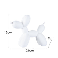 New black and white plaid balloon dog ornaments creative TV cabinet wine cabinet living room porch resin crafts