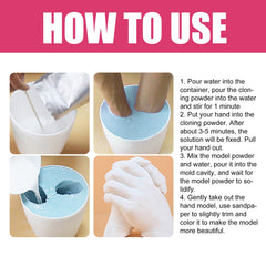 Hand Casting Kit, Three-Dimensional Hand Model Plaster Clone Model Homemade Commemorative Gift Crafts