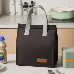 Fashionable and simple vertical large capacity portable insulated lunch bag