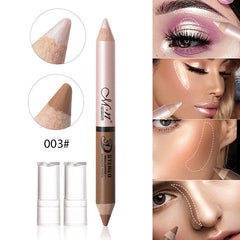 Meinuo New One-Stroke Dual-Use Double-Headed Shading Pen High-Gloss Pen Wood Can Be Sharpened
