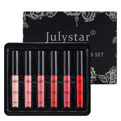 Velvet Matte Lip Glaze Suit Waterproof Non Stick Cup Color Fast Lipstick Lip Color