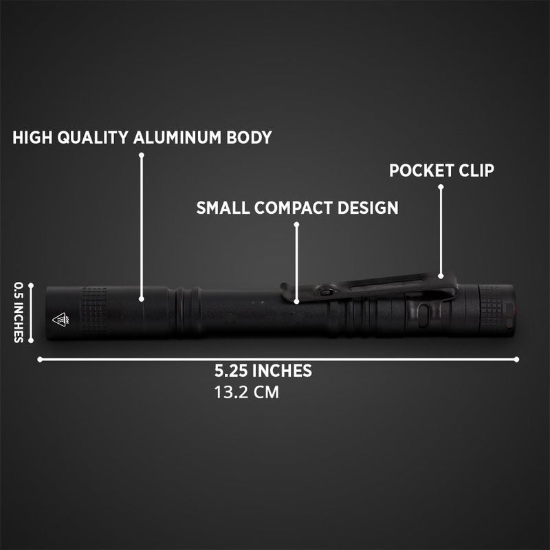 Mini LED flashlight Pen light Portable Torch 1 Switch Mode led flashlight For the dentist and for Camping Hiking Out