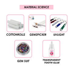 Tooth Gem Kit, European And American Style Hip Hop Style Dental Drill Jewelry DIY Dental Drill Set