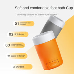 Pet Foot Washing Cup Dog Beauty Paw Cleaning Tool With Towel Feature Foot Bath Bathing Artifact