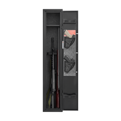 5 gun safes with 3 pistol pockets, quick access biometric adjustable heavy-duty gun rack mounted gun safes