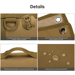 Outdoor non-slip shooting mat: double, portable, tactical, multi-use for training/camping.
