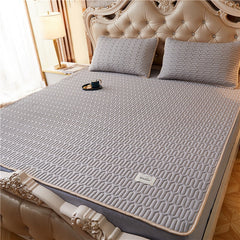 Summer Bed Sheet Ice Silk Mat Soft and Comfortable Latex Mattress Bedding Three-piece Breathable Mat for Comfortable Sleep