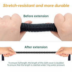 100 - ft Expandable Garden Hose with Nozzle. Light, Durable & Kink - Free for Car Wash & Outdoor Watering