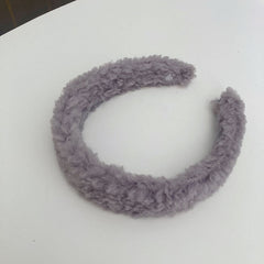 Plush headband hair clip