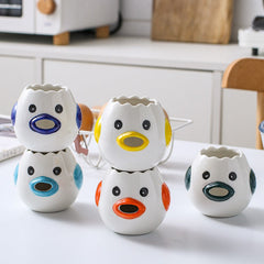 Ceramic egg white and protein separator household egg liquid and yolk filter baking tool easy to clean