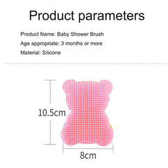 Cartoon teddy bear shampoo brush silicone shower brush