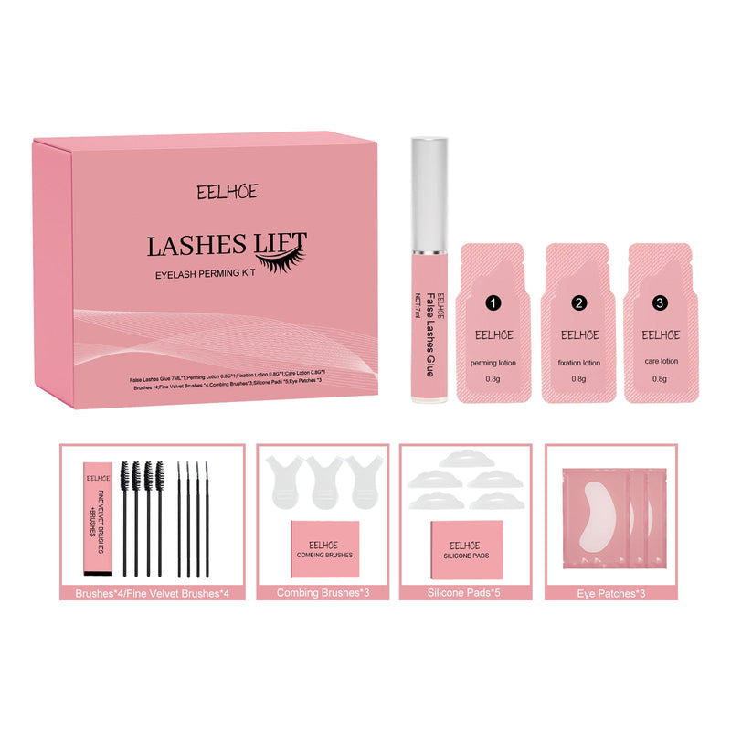 Lash Lift Set, Natural Beauty Slim Thick Curl Mild Non-Smudding Eyelash Set