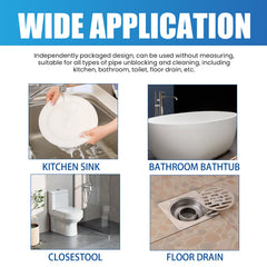 Pipe Unclogging Cleaning Tablet Kitchen Toilet Sewer Pipe Blockage Cleaning Unclogging Remove Odors