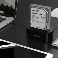 ORICO 6218US3 External HDD Docking Station 5Gbps USB 3.0 to SATA HDD Case Support UASP for 2.5/3.5 inch HDD/SSD 8TB