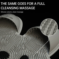 Silicone rabbit rub foot artifact bathroom anti-slip mat rub back massage pad rub bath wash feet to dead skin shower mat