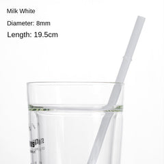 Eco-Friendly High Borosilicate Glass Straw Durable Heat-Resistant Starbucks Kids Straw 27cm Customized