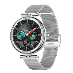 NX17 Pro Smart Watch Fashion Dimanond Ladies Wristwatch Amoled Bluetooth Calling Health Monitoring Women Fitness Smartwatch