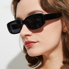 Trend Small Frame Sunglasses Female Square Sunglasses Olive Green Colorful Ins Street Shot Glasses