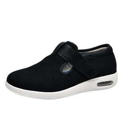 Summer and autumn styles with added fat and widened elderly shoes healthy walking and casual shoes for women easy to put on and take off adjustable shoes