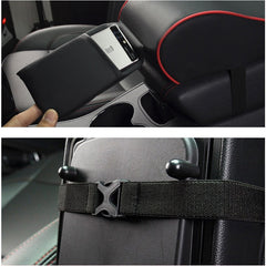 Leather Car Central Armrest Pad Black Auto Center Console Arm Rest Seat Box Mat Cushion Pillow Cover Vehicle Protective Styling