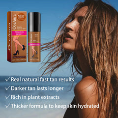 Blackening Spray, Natural Quick Tanning Wheat Bronzer Firming Skin Hydrating Summer Beach