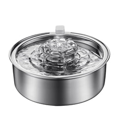 Stainless Steel Smart Pet Water Dispenser with Automatic Circulation and Filtration, Large Capacity Feeder for Cats and Dogs
