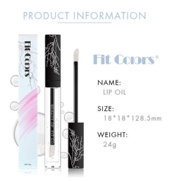 Fit Colors Transparent Lip Oil Glass Lip Gloss Colorless Lip Gloss Lasting Moisturizing Moisturizing Superposition Liquid