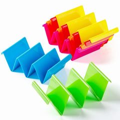 Plastic multi-color wavy tower with thin cake holder tray and Mexican cake holder