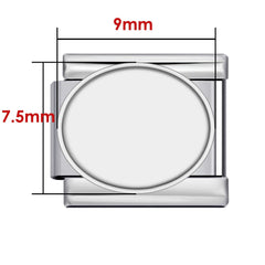 DIY Personalized Photo Picture Frame Making Titanium Steel Watch Band Chain Fashion Splicing Modular Bracelet