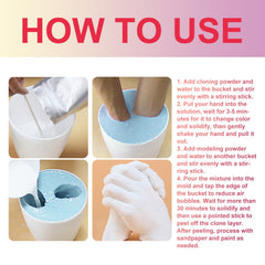 Couple Hand Model Clone Powder, Valentine's Day Diy Gift 3d Hand Model Crafts Creative Home Decoration