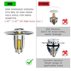 Bestlife Bathtub Sink Plug Bathroom Sink Drain Strainer Pop Up Sink Plug Stopper