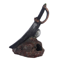 Zombie skull reptile toy hiding room fish tank decoration