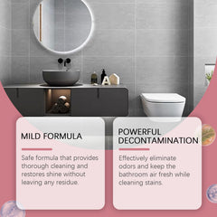 Bathroom Water Stain Remover, Bathroom Glass Door Bathtub Tile Stain Scale Cleaning Cleaner
