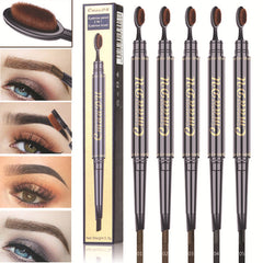 CmaaDu Toothbrush head eyebrow pencil pigment multi functional waterproof double ended eyebrow