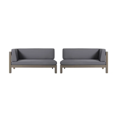 BRAVA X-BACK LEFT -RIGHT CORNER BENCH SET