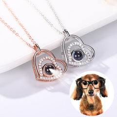 100 languages, I love you necklace, nano projection, customized color images, photos, text, love for Europe and America