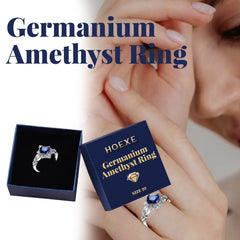 Germanium Amethyst Ring, Ring Simple Everything Fashion Pieces Fashion Clothing With Couple Ring