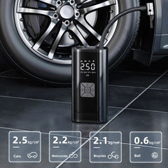 6000mAh Portable Car Air Compressor 12V 150PSI Electric Cordless Tire Inflator Pump for Motorcycle Bicycle Boat AUTO Tyre Balls
