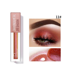 Pudaier Star Diamond Yaojin Liquid Eye Shadow Lying Silkworm Brightens Polarized Mermaid Ji Metal Eye Shadow Liquid